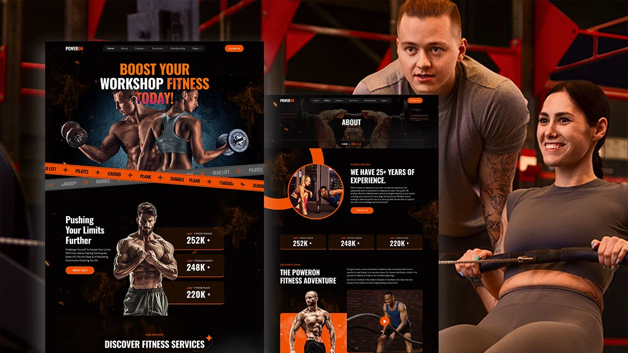 PowerOn-Gym-Fitness-Elementor-Template-Kit